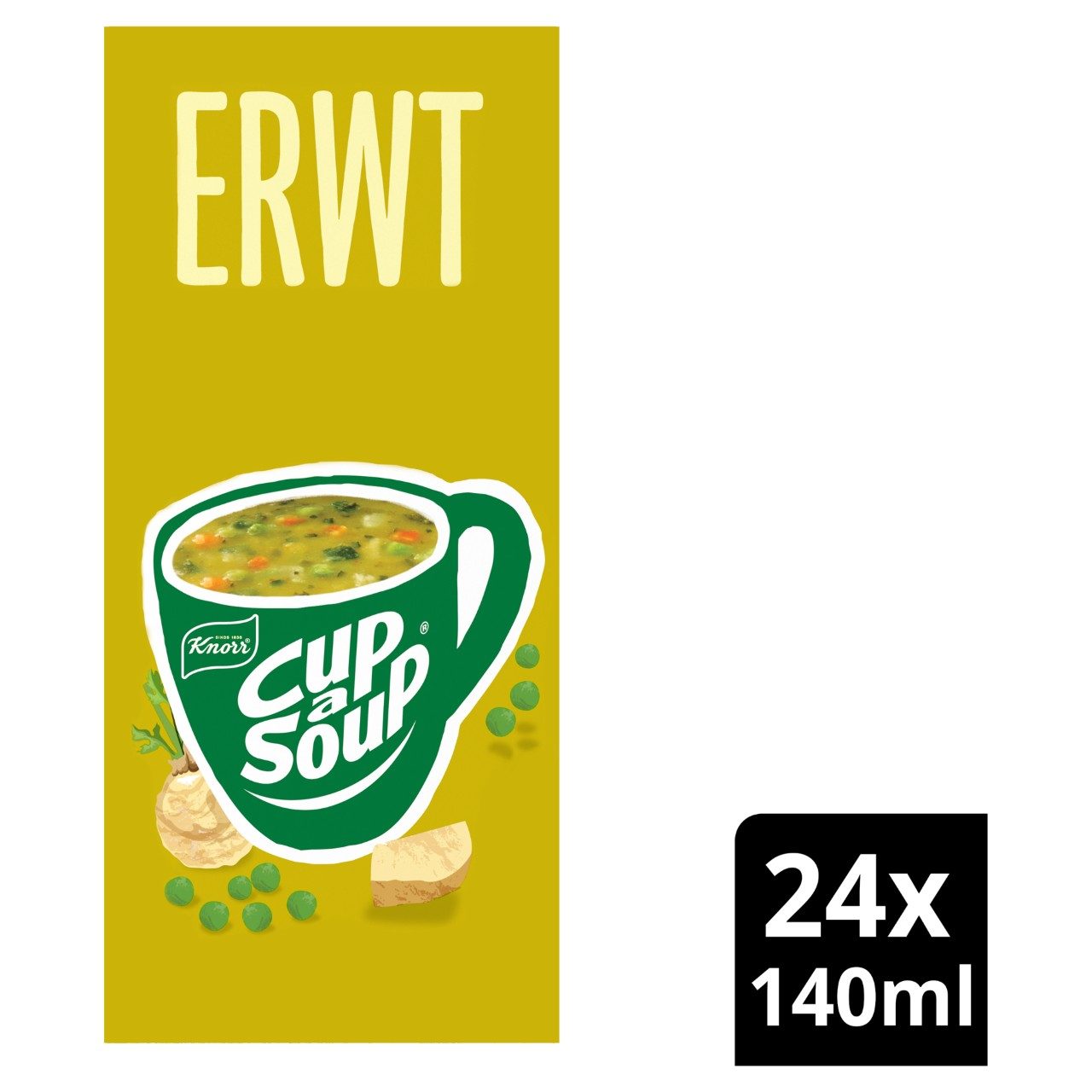 Knorr Cup-a-Soup Erwten - 24 zakjes x 14gr