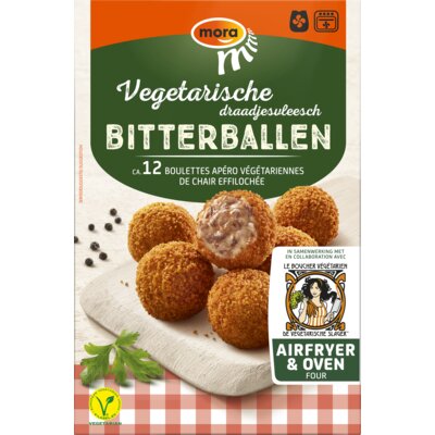 Mora Oven en Airfryer Vegetarische draadjesvlees bitterballen 240g - The Dutch Snackshop