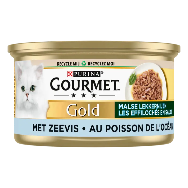 Gourmet Gold malse lekkernijen met zeevis 85 g