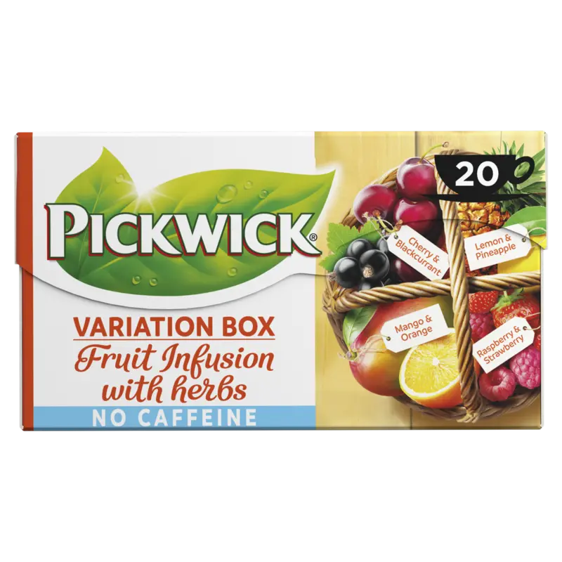Pickwick Fruit infusion variatiebox kruidenthee 20 stuks