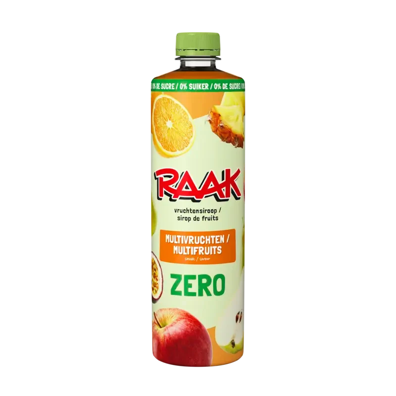 Raak Vruchtensiroop multivruchten zero sugar