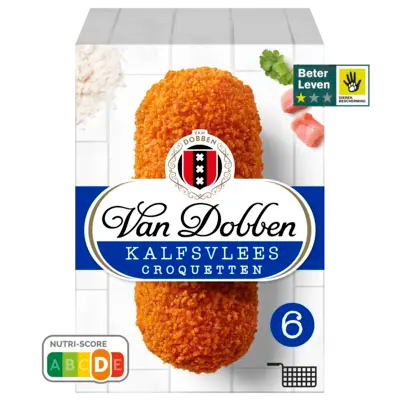 Van Dobben Kalfscroquetten 6 stuks 480 g