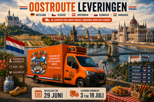 Oostroute Juli 2026 | Nederlandse snacks in DE, CZ, AT & HU
