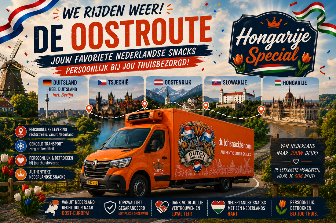 Oostroute augustus geopend: Hongarije Special met gratis bezorging vanaf €60 🇭🇺🚚