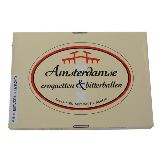 Amsterdamse - Bitterballen 20% rundvlees - 50 pieces à 30 grams