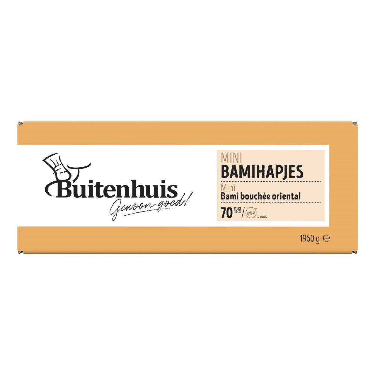 Buitenhuis - Mini bamiballetjes - 70 pieces à 28 grams - The Dutch Snackshop