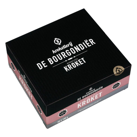 De Bourgondiër - Rundvleeskroket - 20 pieces à 100 grams - The Dutch Snackshop