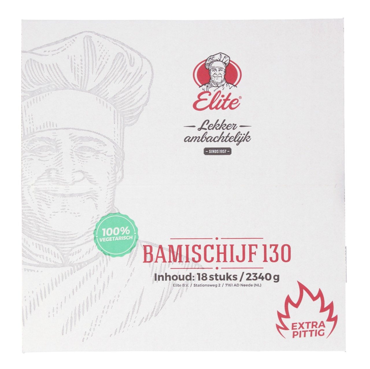 Elite Bamischijf Extra Pittig vegetarian 18 Pieces 130 Grams elite-bamischijf-extra-pittig-vegetarian-18-pieces-130-grams