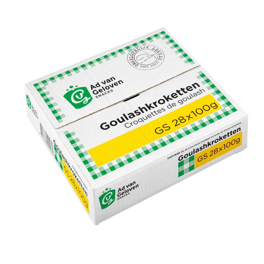 Ad van Geloven - Kroketten goulash - 28 pieces à 100 grams - The Dutch Snackshop