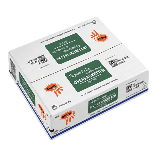 Mora - Oven kroketten vegetarian draadjesvleesch - 20 pieces à 75 grams - The Dutch Snackshop