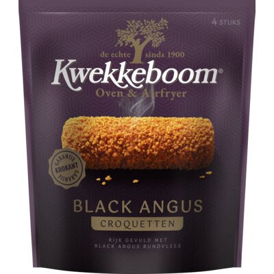Kwekkeboom Oven black angus croquetten 4pc - The Dutch Snackshop