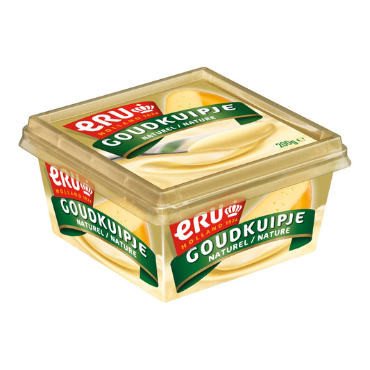 ERU - Goudkuipje naturel smeerkaas 200gr - The Dutch Snackshop