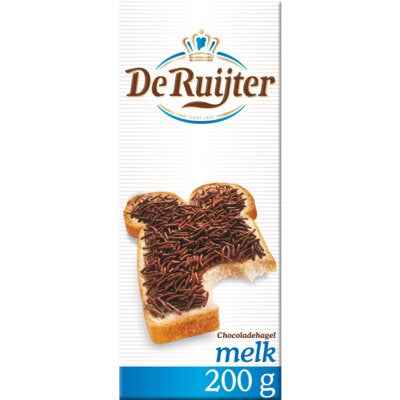 De Ruijter Chocoladehagel melk 200GR - The Dutch Snackshop
