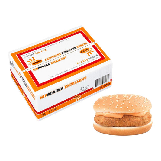 Mora - Kipburger excellent - 24 pieces à 85 grams