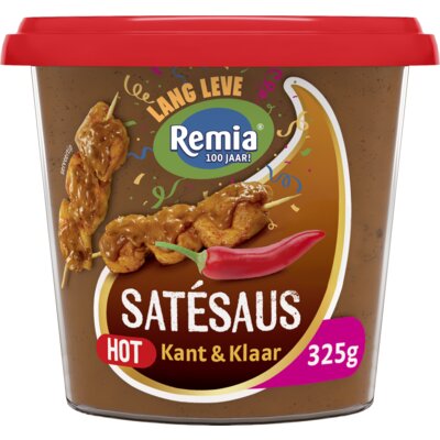Remia Satésaus hot kant en klaar 250 gram