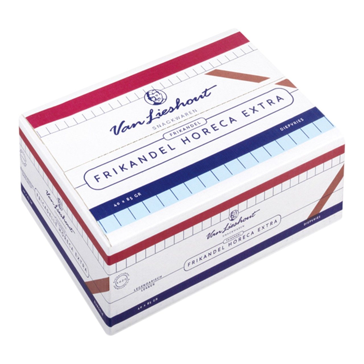 Van Lieshout - Frikandel horeca extra - 40 pieces à 85 grams