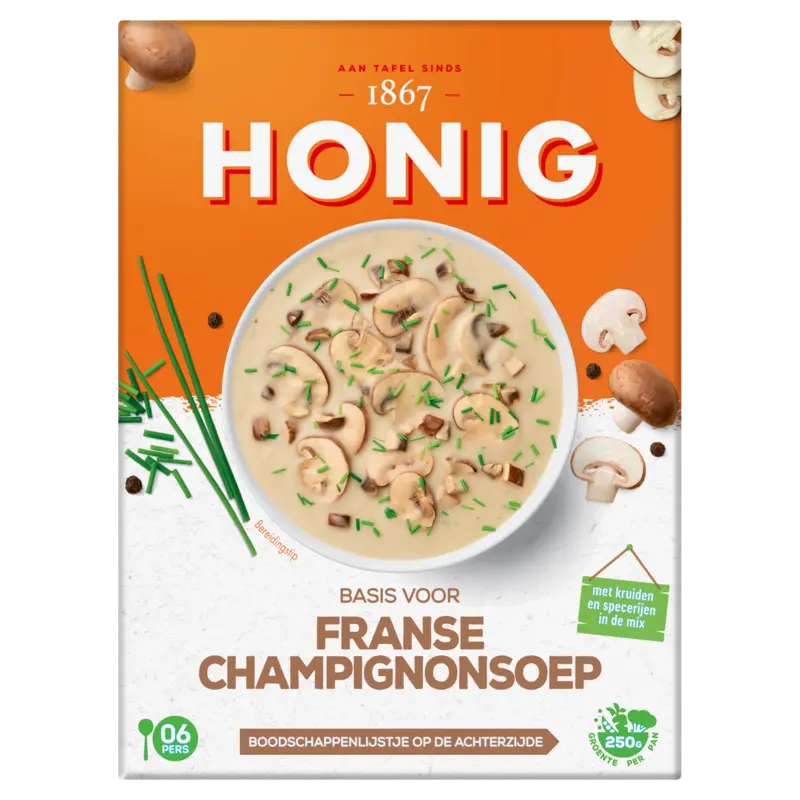 Honig Basis voor Franse champignonsoep 107 g