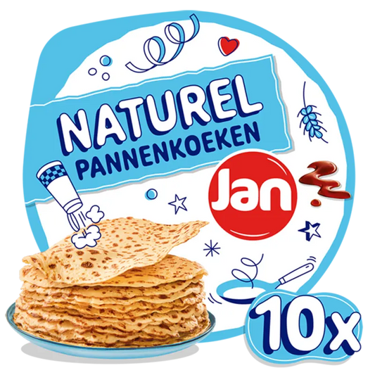 Jan Pannenkoeken naturel 10 stuks 675 g