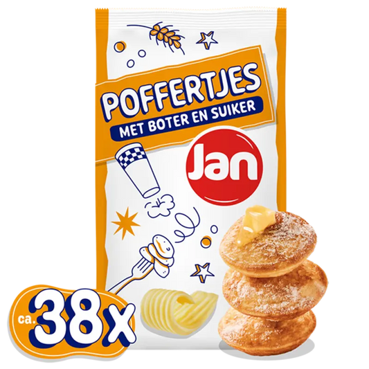 Jan Poffertjes met boter en suiker 38 stuks