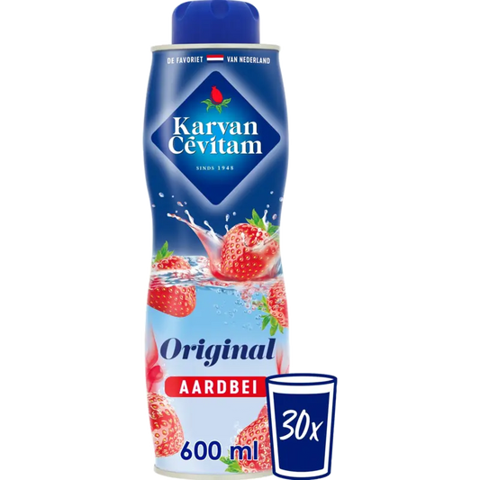 Karvan Cevitam Original aardbei siroop 600 ml