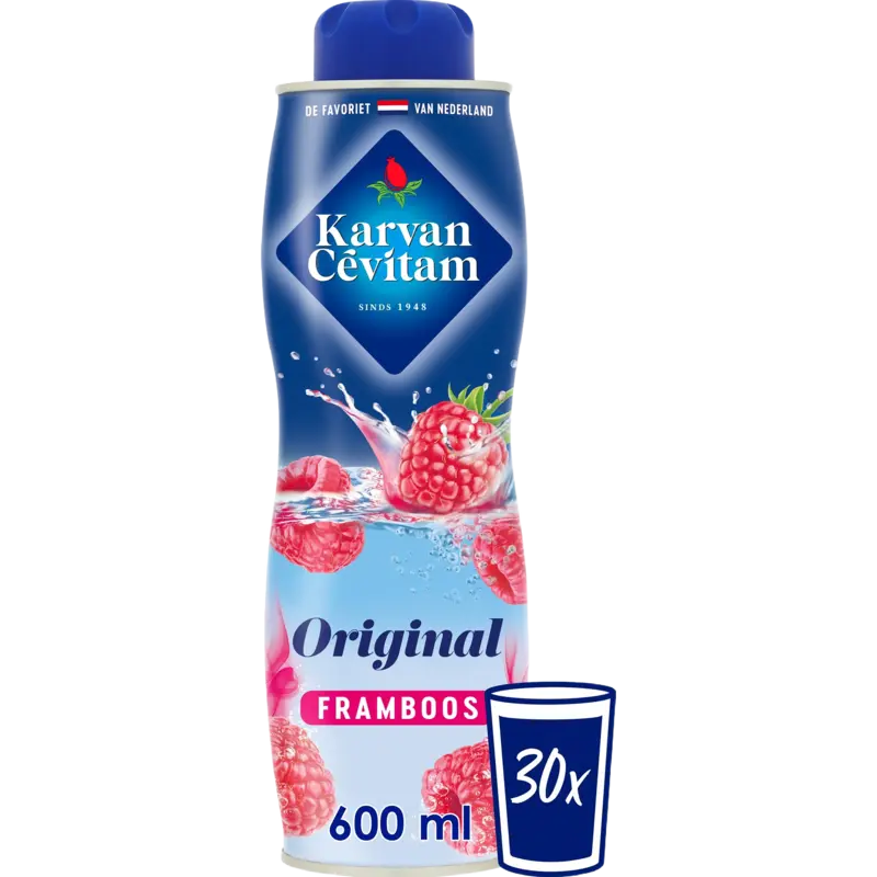 Karvan Cevitam Original framboos siroop 600 ml
