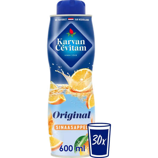 Karvan Cévitam Original sinaasappel siroop 0,6 l