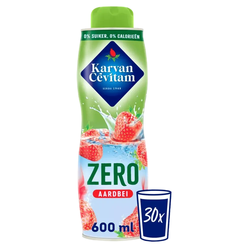 Karvan Cévitam Zero aardbei siroop