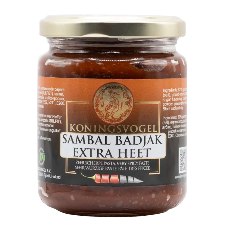 Koningsvogel Sambal badjak extra heet 280 g
