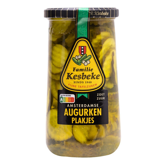 Kesbeke Augurken plakjes zoetzuur - 72cl