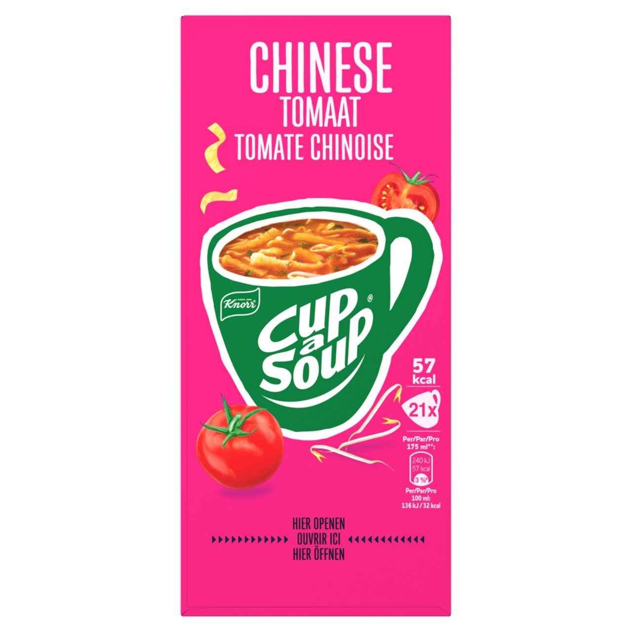 Knorr Cup-a-Soup Chinese Tomaat - 21 zakjes x 17g