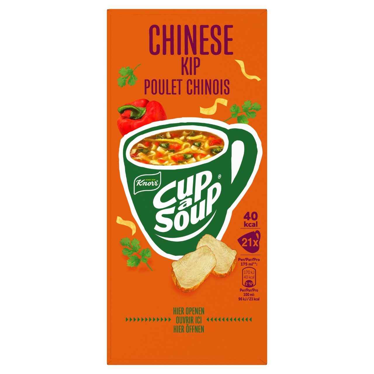 Knorr Cup-a-Soup Chinese Kip - 21 zakjes x 12g