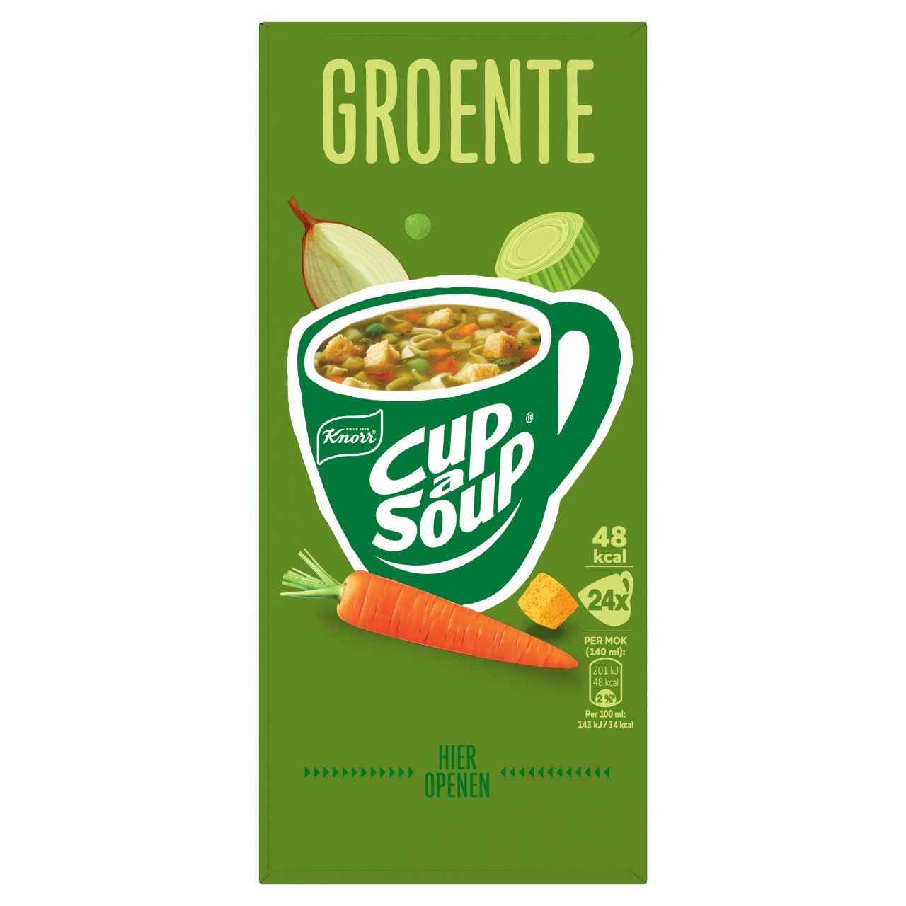 Knorr Cup-a-Soup Groentesoep - 24 stuks