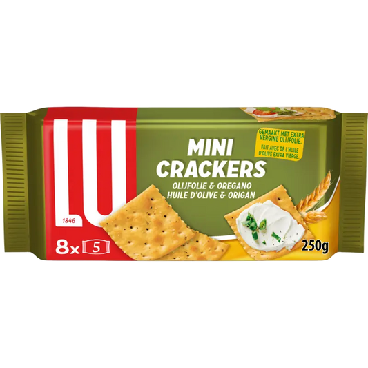 LU Mini crackers olijfolie en oregano 250 g