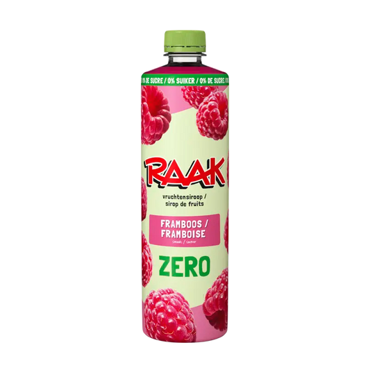 Raak Vruchtensiroop frambozen zero sugar 0,75 l