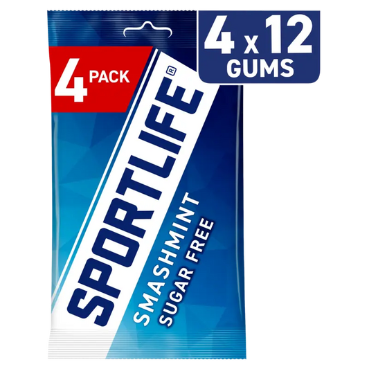 Sportlife Smashmint sugar free gums 4-pack 72 g