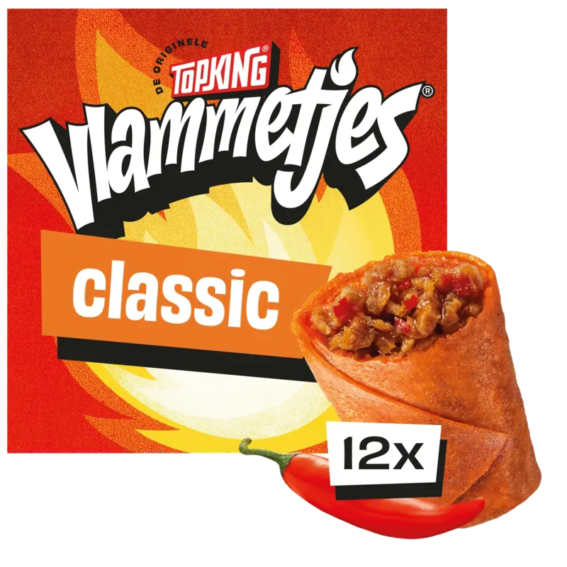 Topking Vlammetjes 12 stuks 210 g