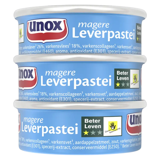 Unox Magere leverpastei 3-pack