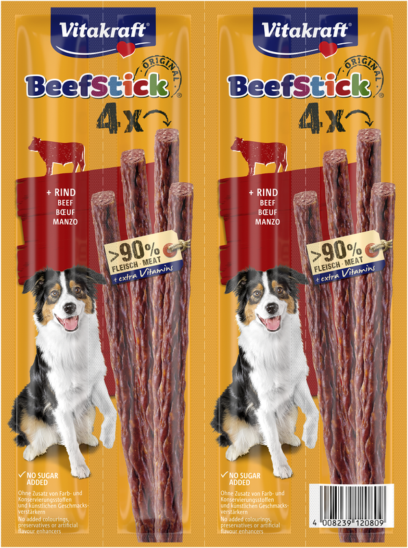 Vitakraft Beefstick rund 4-pack