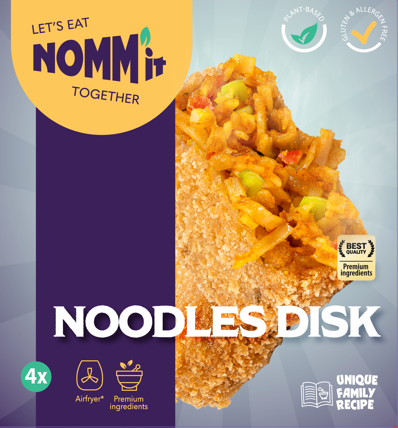 NOMM'IT Bamischijven 4 x 80 gram - The Dutch Snackshop