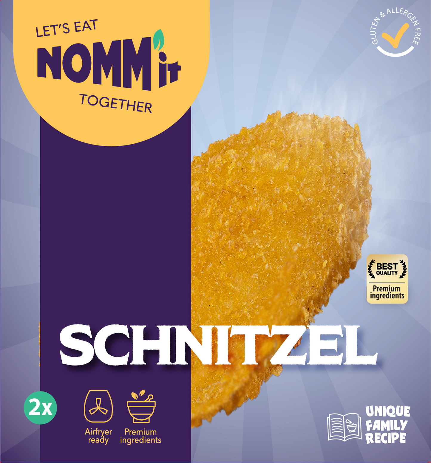 NOMM’it Glutenvrije Kipschnitzel (2 × 125 g) - The Dutch Snackshop