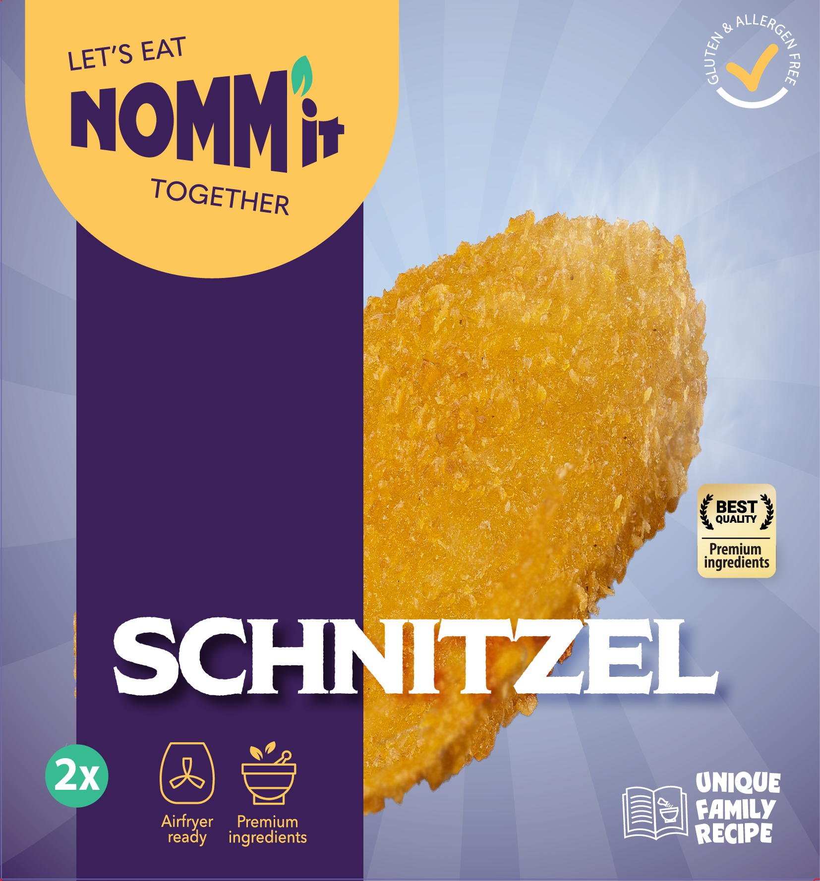 NOMM’it Glutenvrije Kipschnitzel (2 × 125 g) - The Dutch Snackshop